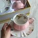 Горнятко з блюдцем "PASTEL" на 1 персону, 200 мл (рожеве)