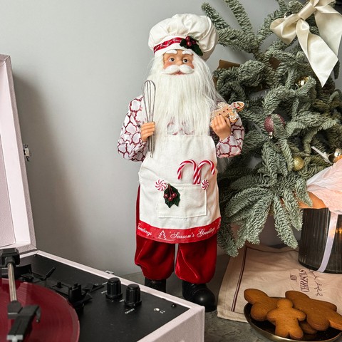 Новорічний декор "Санта" кухар 46 см