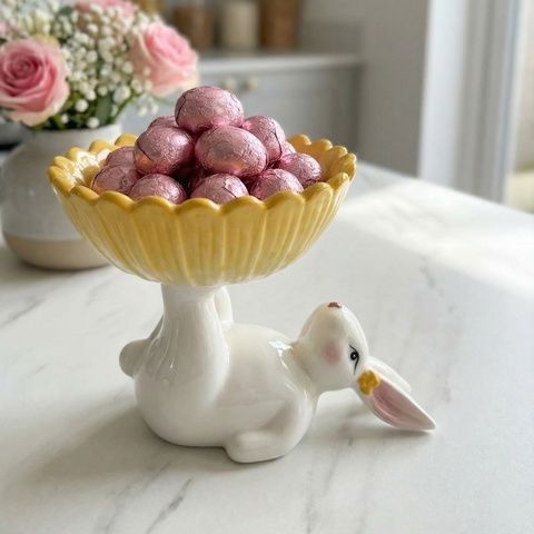 Цукерниця "FLOWERS" жовта