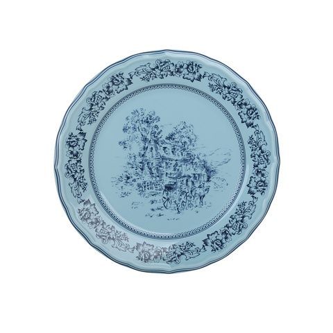 Тарілка "Royal Bloom" 27 см (блакитна)