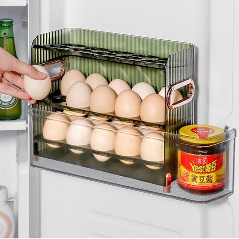 Лоток для яєць у холодильник зелений